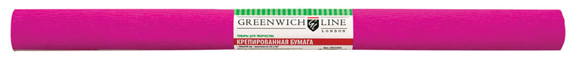 Бумага крепированная Greenwich Line, 50*250см, 32г/м2, темно-розовая, в рулоне, арт. CR25034