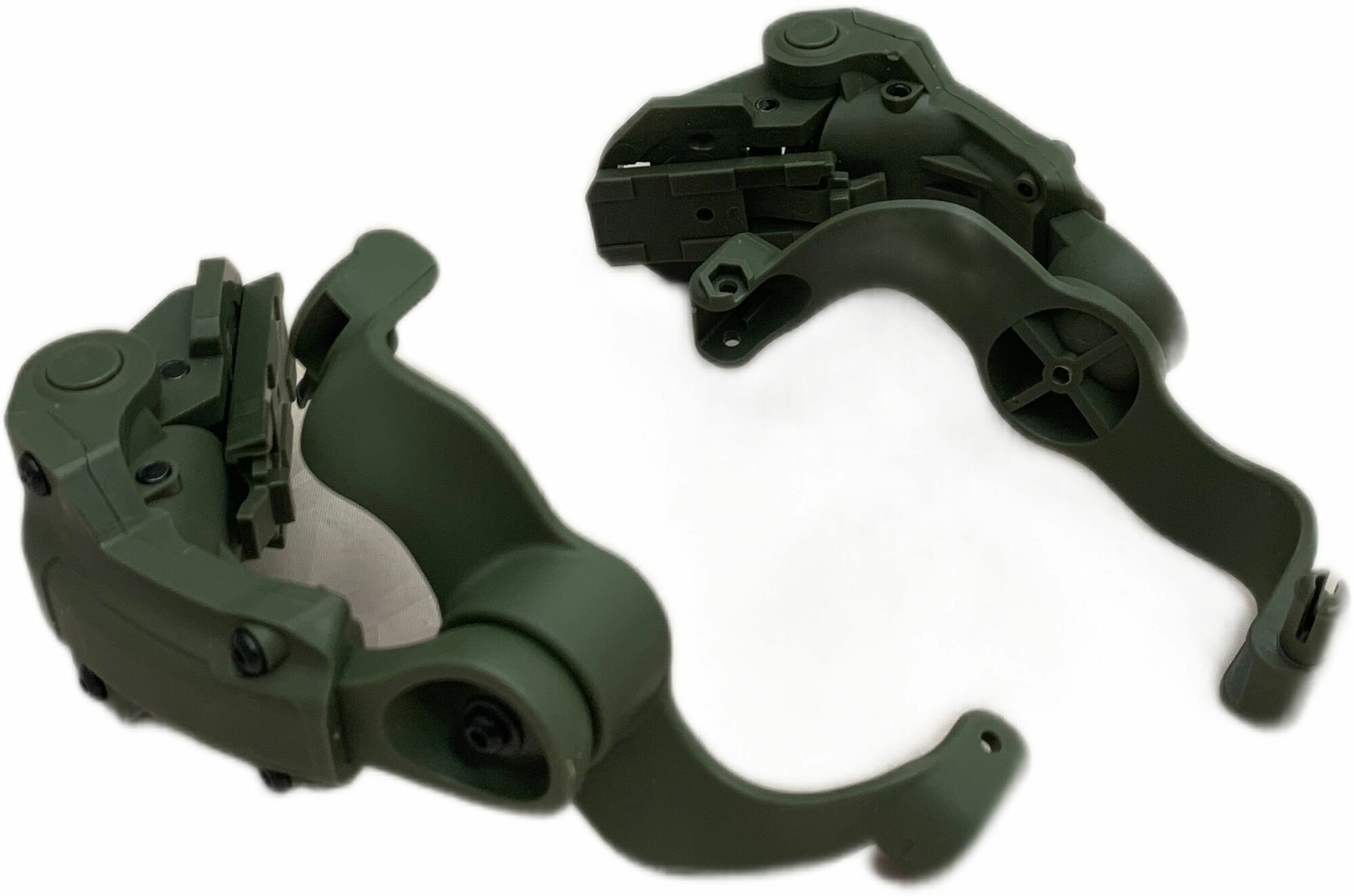 Крепеж откидной чебурашка, кронштейн / олива