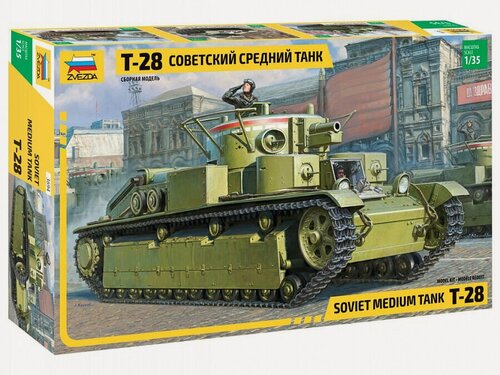 Изображение товара Сборная модель ZVEZDA Советский средний танк Т-28 (3694) 1:35