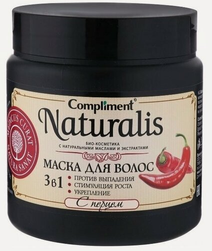 Изображение товара Маска для волос Compliment Маска для волос 3в1 с перцем