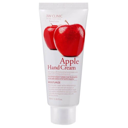 Купить 3W Clinic Крем для рук Apple с экстрактом яблока 100мл