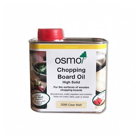 Масло OSMO Chopping Board Oil, 3099 бесцветный матовый, 0.5 л - фотография № 1