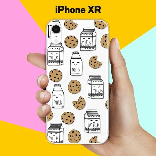 Силиконовый чехол Молоко и печеньки на Apple iPhone Xr силиконовый чехол печеньки и молоко на apple iphone 7 plus
