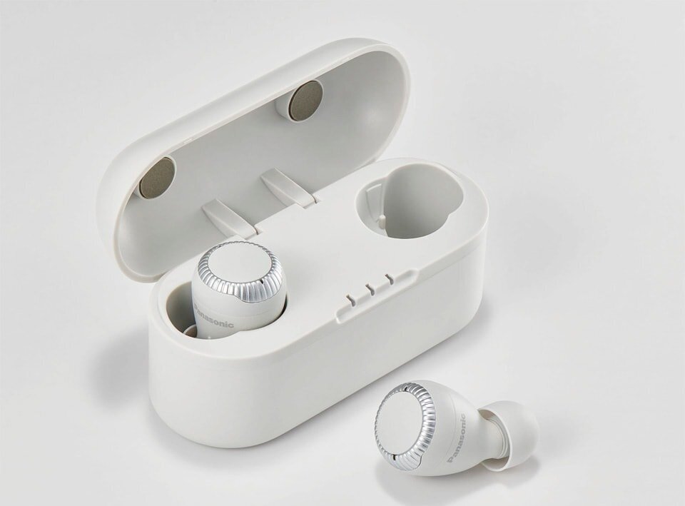 Наушники с микрофоном PANASONIC , Bluetooth, вкладыши, белый - фото №2