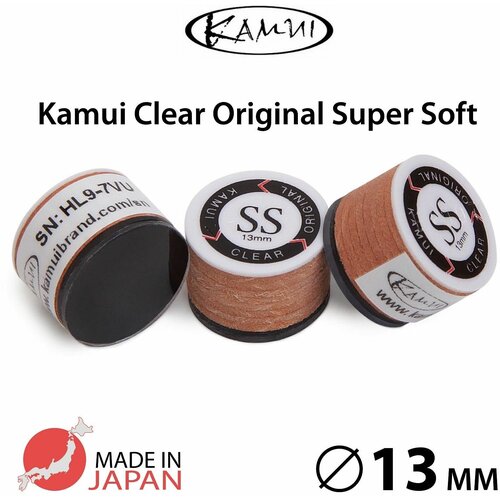 Наклейка для кия Камуи Клир Ориджинал / Kamui Clear Original 13мм Super Soft, 1 шт. наклейка для кия kamui clear black 13 мм