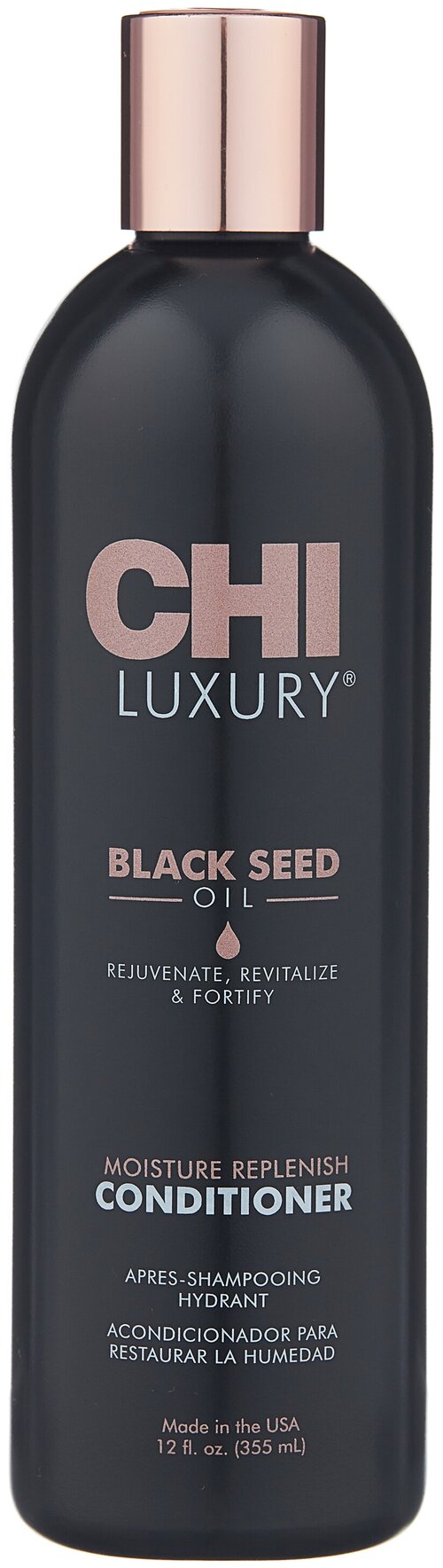 CHI кондиционер Luxury Moisture Replenish Black Seed Oil увлажняющий, 355 мл