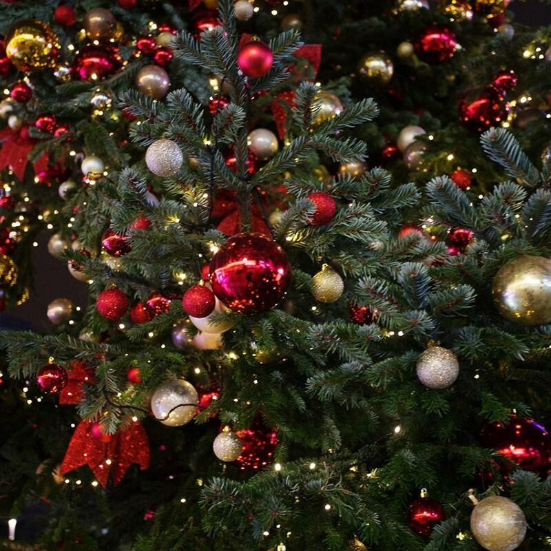 Елочная игрушка новогодний декор на елку украшение Шар диаметр 10 см цвет золотой глянцевый