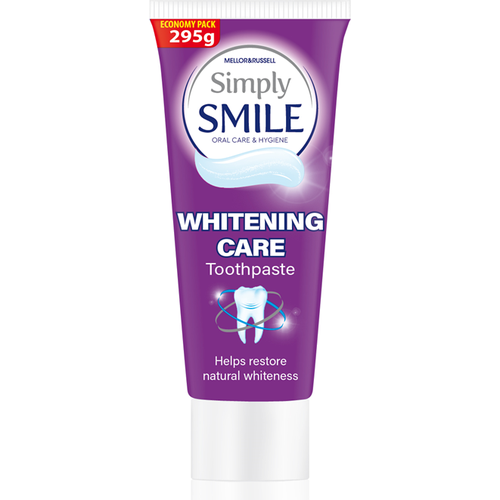 Зубная паста Simply Smile White для отбеливания зубов со фтором и экстрактом мяты, 250 мл