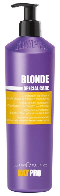 KayPro кондиционер Blonde Special Care для придания яркости для светлых, обесцвеченных и мелированных волос, 350 мл