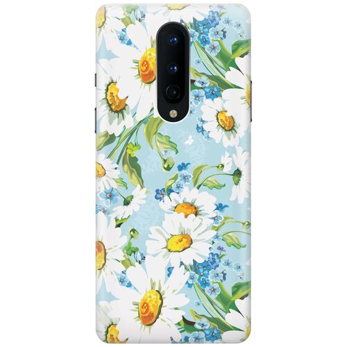 фото Cиликоновый чехол на oneplus 8 / ванплюс 8 с принтом "поле ромашек" gosso