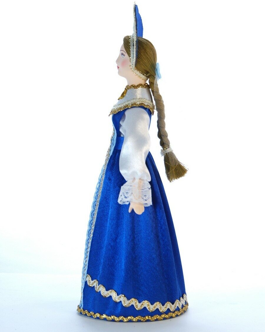 Кукла коллекционная в девичьем праздничном русском костюме