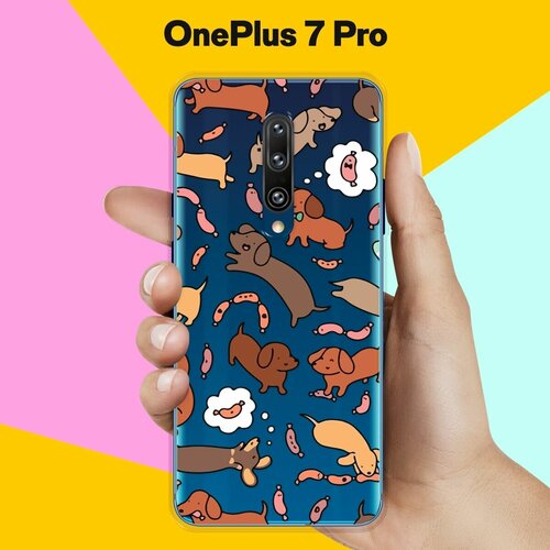 Силиконовый чехол на OnePlus 7 Pro Собаки 10 / для ВанПлас 7 Про силиконовый чехол на oneplus 7 pro бульдог для ванплас 7 про