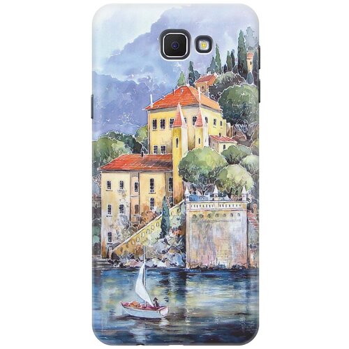 фото Cиликоновый чехол на samsung galaxy j5 prime / самсунг джей 5 прайс с принтом "город у моря" gosso