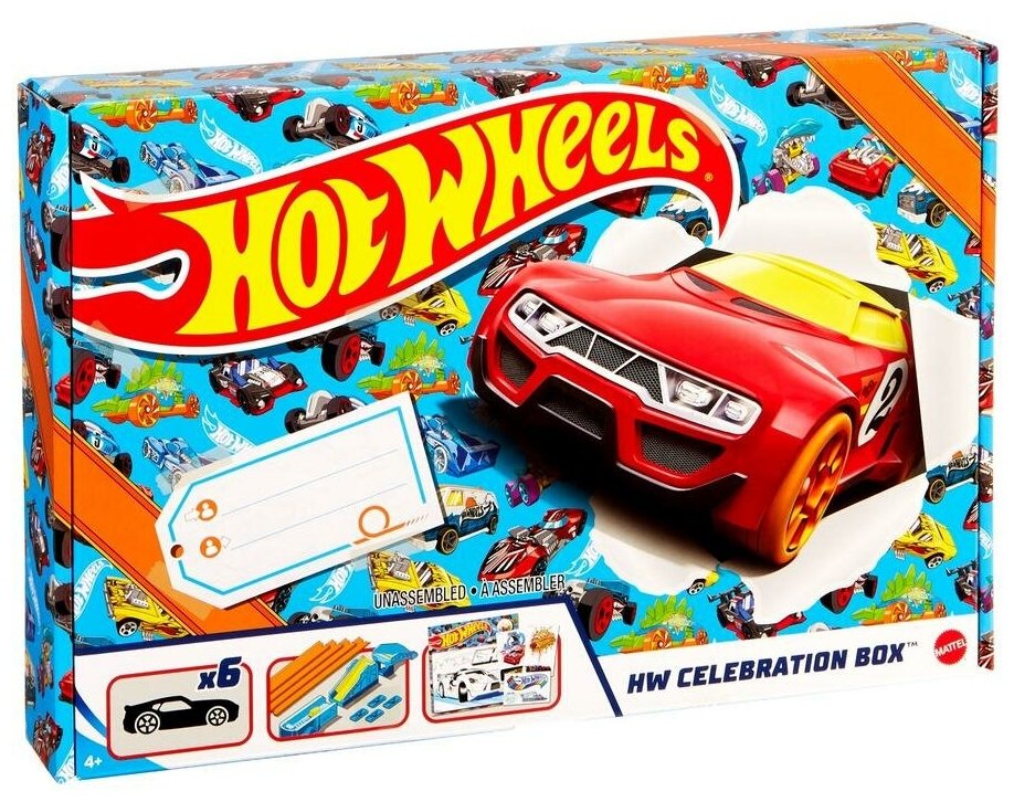 Игровой набор Hot Wheels Праздничная коробка