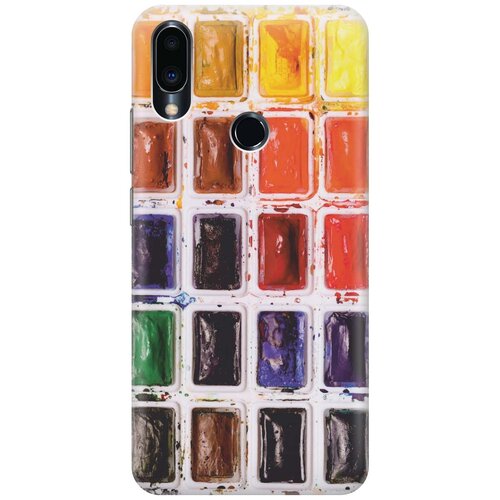 фото Cиликоновый чехол на meizu note 9 / мейзу ноут 9 с принтом "палитра красок" gosso