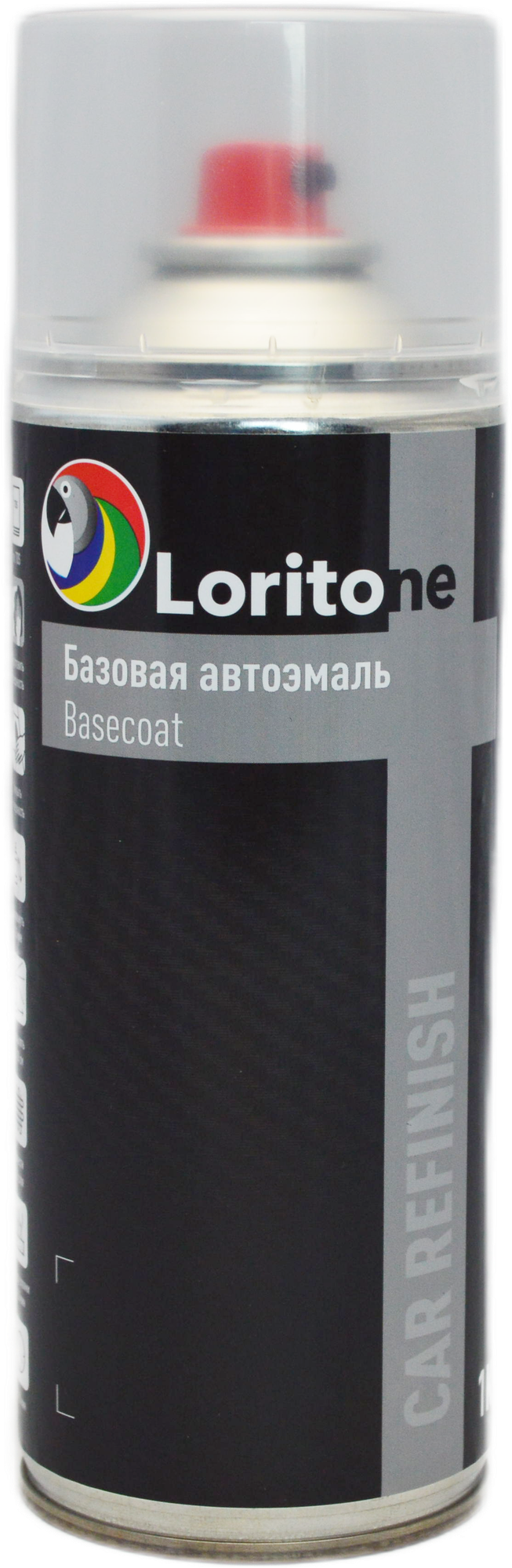 Автоэмаль аэрозольная Loritone Mercedes 744/9744 Brilliant Silver Metallic 520мл