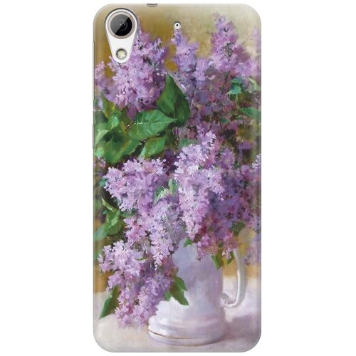 фото Cиликоновый чехол на htc desire 626 / 626s / 626g / 628 dual sim / нтс дезаир 626 / 626с / 626г / 628 дуал с принтом "букет сирени" gosso