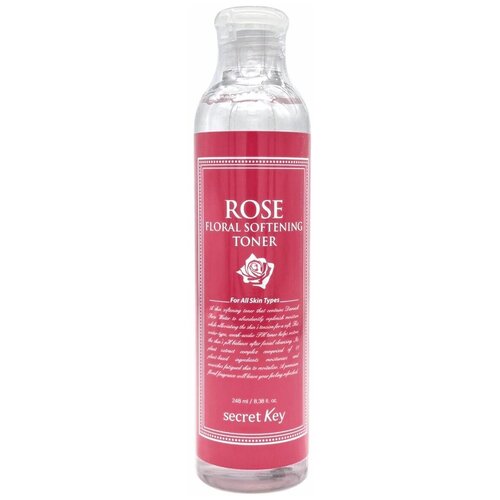 Тоник для лица с экстрактом розы Secret Key Rose floral softening toner