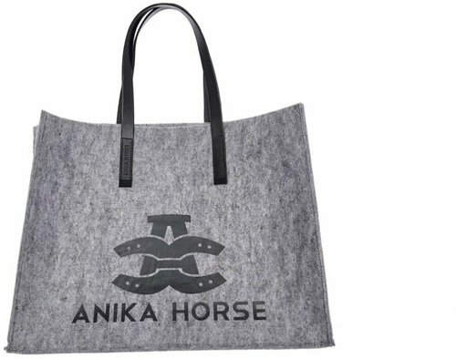 Сумка ANIKA HORSE спортивная, текстиль, серый