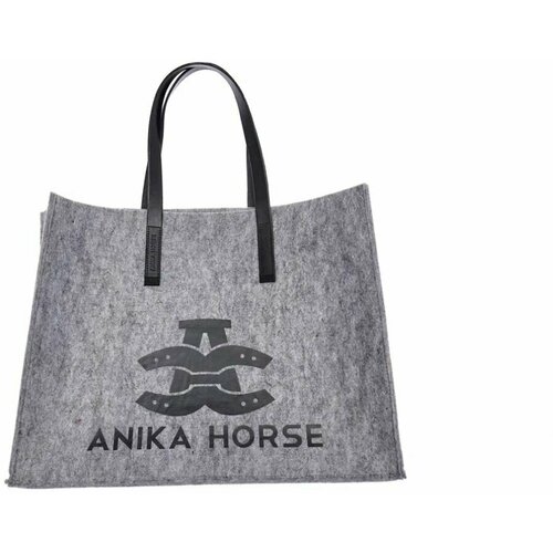 фото Сумка anika horse спортивная, текстиль, серый