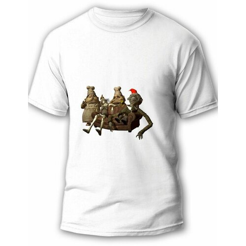 фото Футболка, размер l, белый будь на стиле