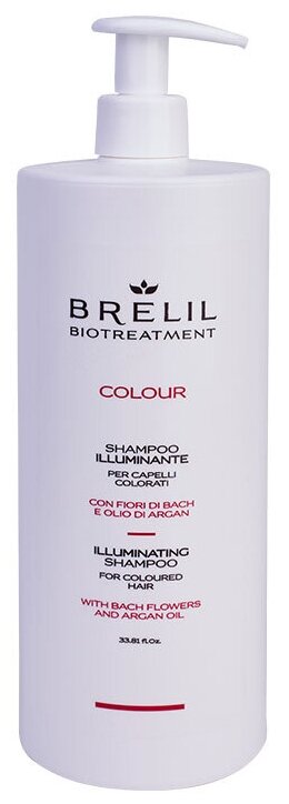 Brelil Professional шампунь BioTreatment Colour Illuminating для окрашенных волос, 1000 мл