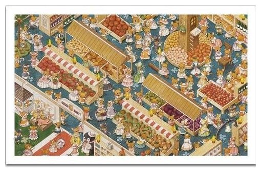 Пазл для взрослых Pintoo 1000 деталей  элементов  Smart   The Market