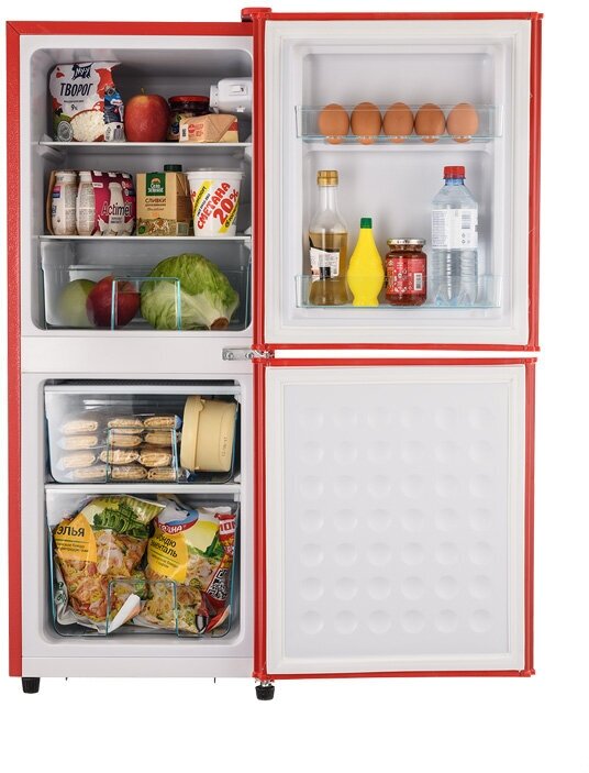 Холодильник двухкамерный OLTO RF-140C RED (Красный) - фотография № 4