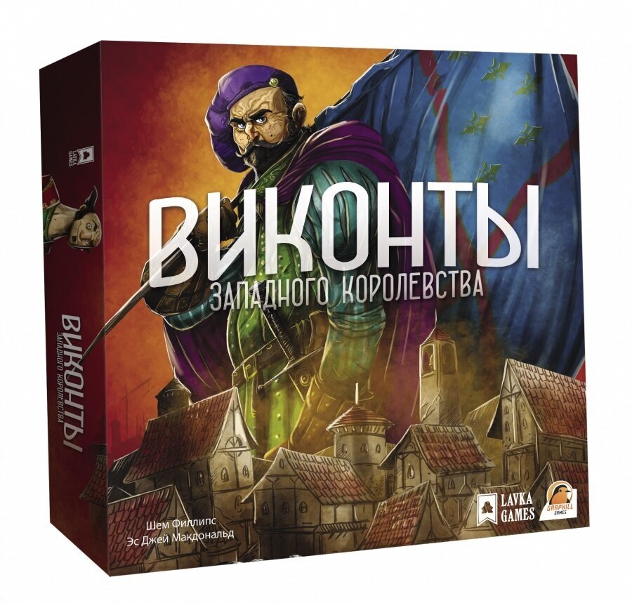 Lavka games. Настольная игра "Виконты западного Королевства" интригующая, для 1-4 игроков, от 12 лет