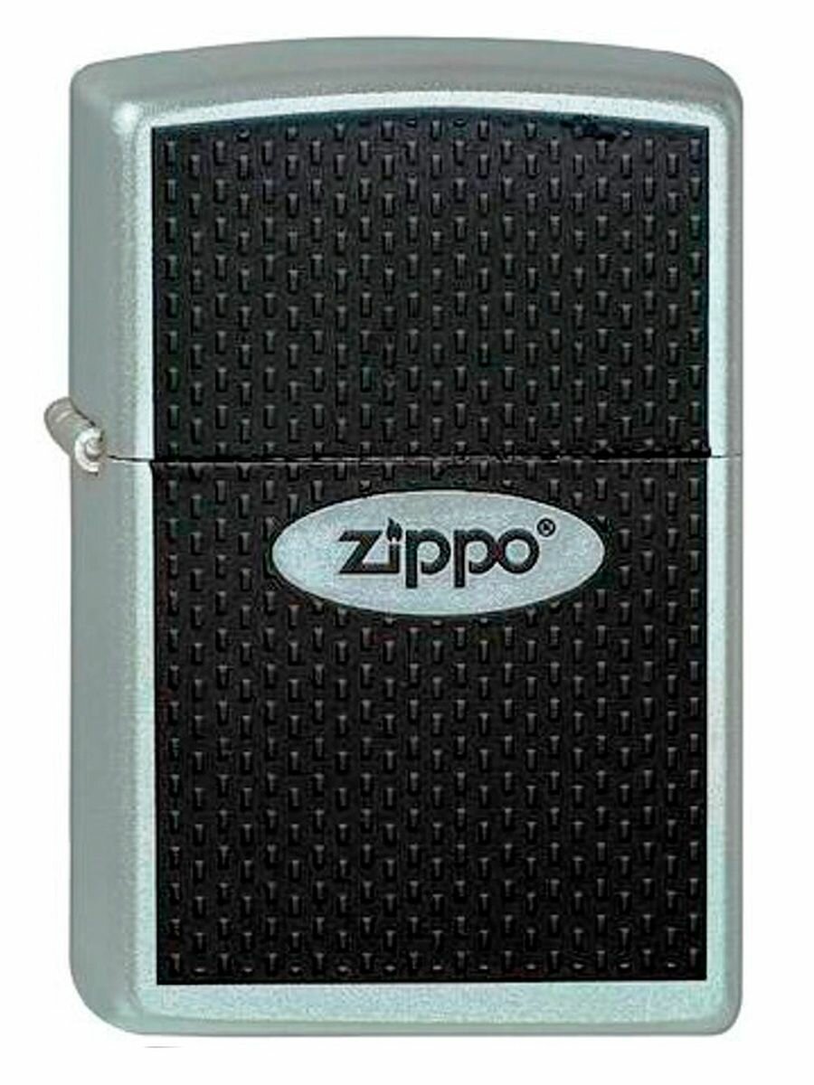 Зажигалка Zippo №205 Zippo Oval с покрытием Satin Chrome™, латунь/сталь, серебристая, матовая - фотография № 7