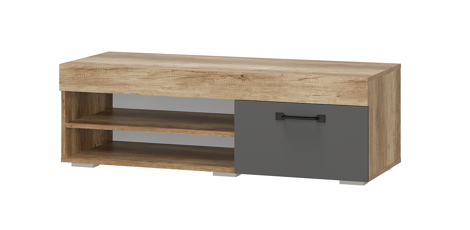 фото Тумба под ТВ "Прима" ТБ-08 -графит-дуб каньон