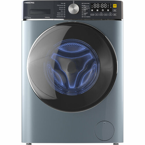 Стиральная машина с сушкой HIBERG i-DDQ8 - 10614 Sd Inverter Прямой привод DD М-Smart Озон Подсветка барабана 105 кг 1400 оборотов 6 кг сушка 68800₽