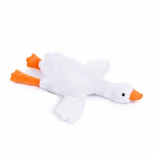 Мягкая игрушка Пушистик Гусь-обнимусь, белый, 45 см