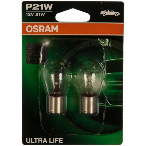 Лампа автомобильная накаливания OSRAM , P21W, 12В, 21Вт, 2шт - фото №10