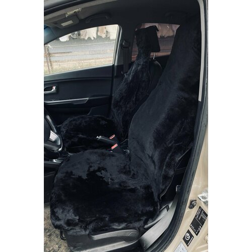 Накидки чехлы на сиденье авто мех натуральная овчина, набор 2 шт.