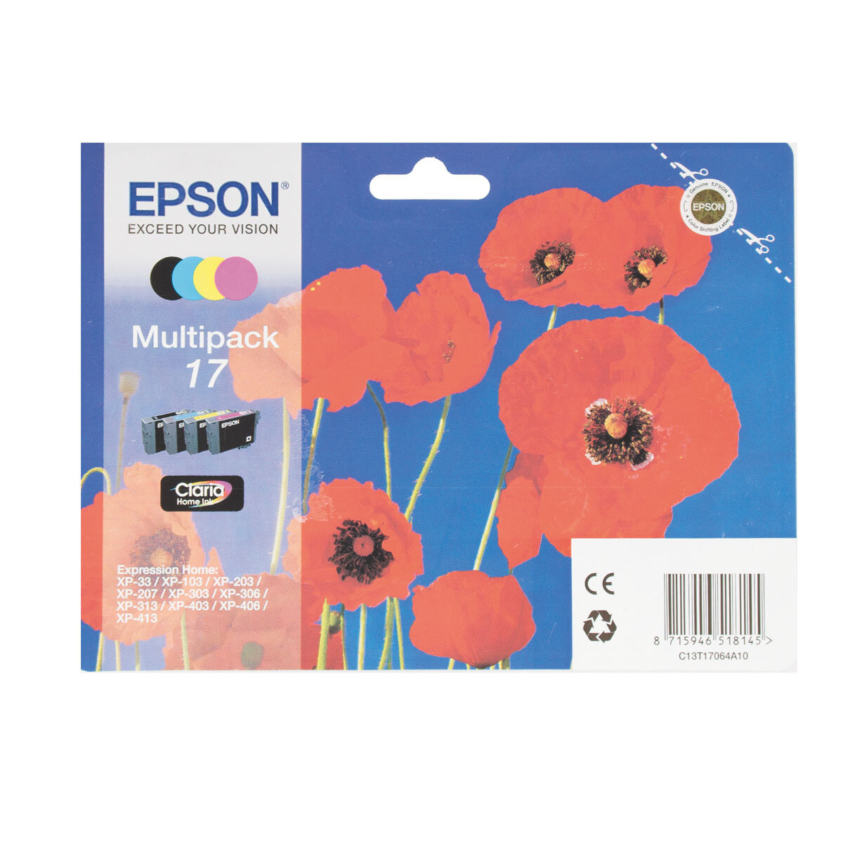 Комплект картриджей Epson C13T17064A10, многоцветный