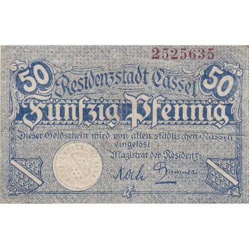 Германия Кассель 50 пфеннигов 1914-1924 гг.