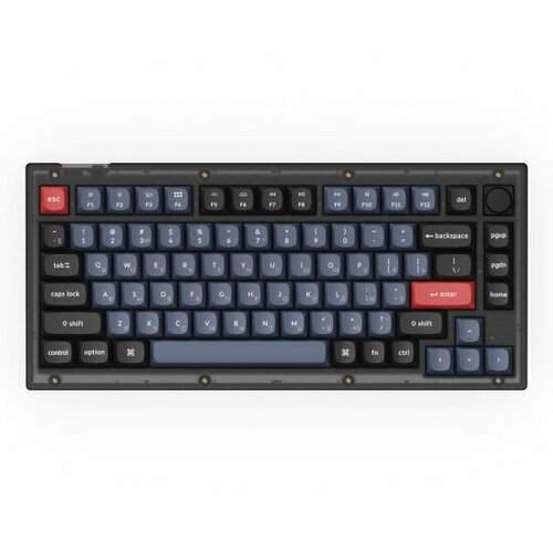 Клавиатура KEYCHRON V1-C3 RGB Brown Switch 84 кнопоки Black 882500₽