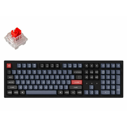 Клавиатура беспроводная механическая Keychron K10 Pro Hot-Swappable Keychron K Pro Red Switch Bluetooth RGB 4000мАч Черный K10PH1 K10P-H1 1480000₽