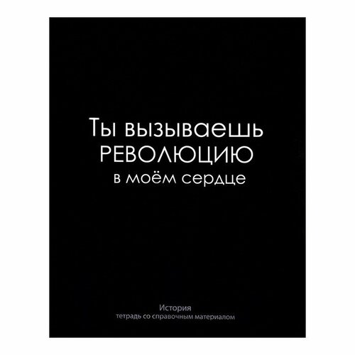 Тетрадь предметная На Чёрном 48 листов в клетку 3 штуки История, со справочным материалом, обложка мелованый картон, УФ-лак, блок офсет тетрадь предметная на чёрном 48 листов в клетку биология со справочным материалом обложка мелованый картон уф лак блок офсет 2 штуки