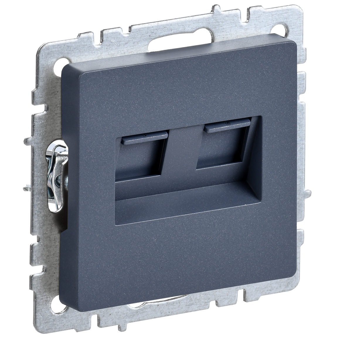 BRITE Розетка двойная RJ11+RJ45 кат.5E РК/Т12-БрМ маренго , IEK BR-KT20-O-1-K35 (1 шт.)