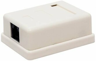 Компьютерная розетка настенная Filum FL-NA-SOCKET6-1 6 кат., 1 х RJ-45/8p8c, 110/Krone