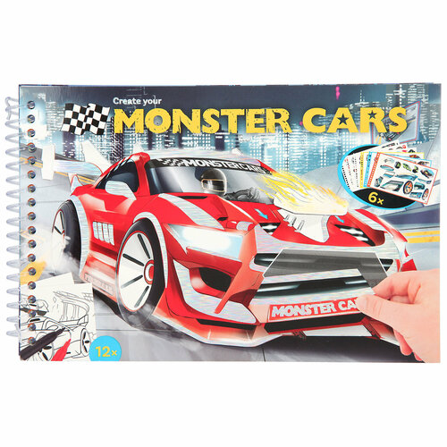 Альбом для раскрашивания мини Monster Cars 0411884