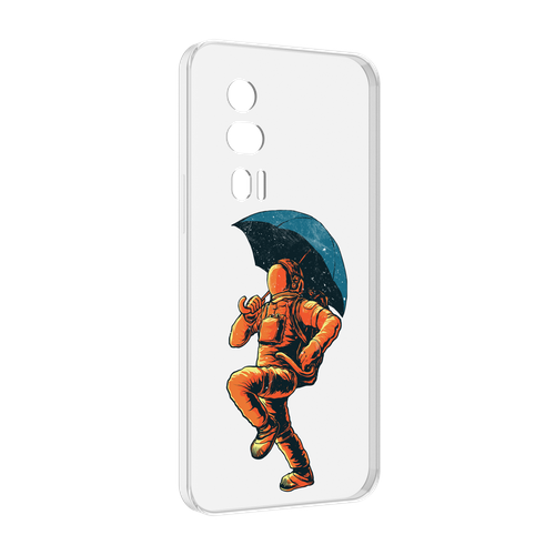 чехол mypads шагающий космонавт с зонтом для xiaomi redmi note 12 pro plus задняя панель накладка бампер Чехол MyPads шагающий космонавт с зонтом для Xiaomi Redmi K60 задняя-панель-накладка-бампер