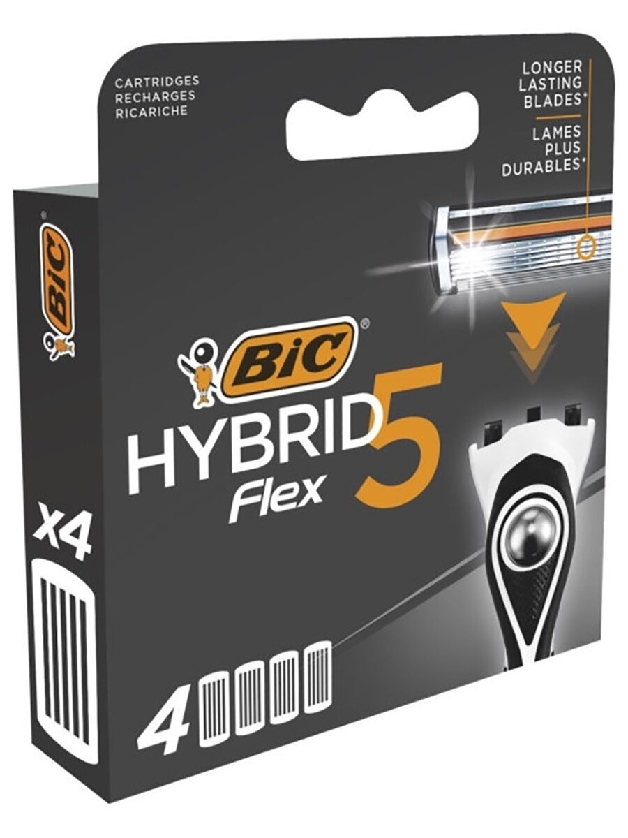 Сменные кассеты для бритья Flex 5 Hybrid, 4 шт