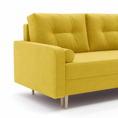 Диван-кровать малышка Дэйо, двухсекционный МТД, 140x190 см спальное место, микровельвет, без ящика для хранения