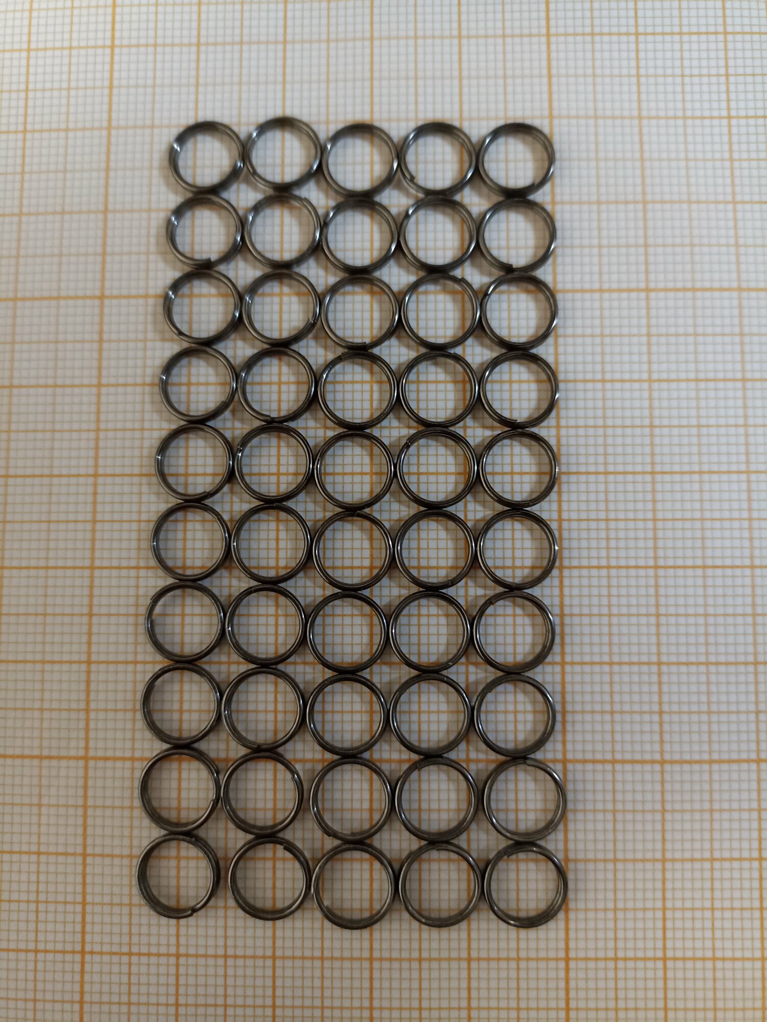 Заводное кольцо для рыбалки Fysadei 7 мм 50 штук выдерживает нагрузку до 15 кг