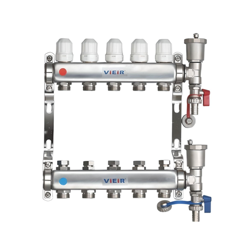 ViEiR Коллекторная группа из нерж. стали 1 х 3/4 2 выхода VR115-02A