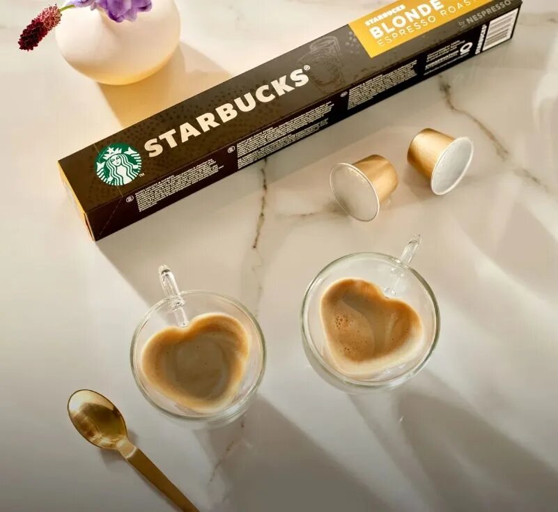 Кофе в капсулах Nespresso Starbucks Blonde Espresso Roast, 10 капсул - фотография № 6