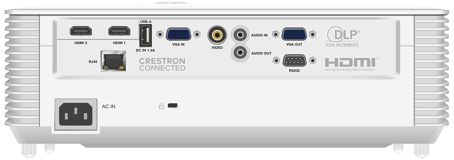 Проектор InFocus DLP, XGA, 4600 lm, 30 000:1, 1.48-1.93:1, 2xHDMI 1.4, VGA in/out, Composite Video, 3.5mm in/out, USB-A, RS-232, RJ-45, лампа 1 - фото №2